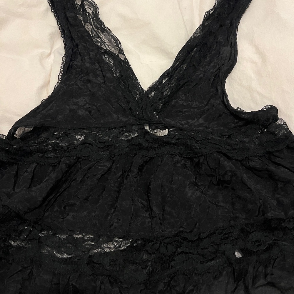 Elegant Black Lace Intimately Free People top